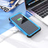 IDweel for iPhone XR Case with Tempered Glass Screen Protector, 3 in 1 Shockproof Slim Hybrid Heavy Duty Case, Sky Blue