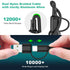 Multi Charging Cable 3Pack-6ft, Multi USB Cable Braided 6 in 1 Multiple Phone Charger Cable Universal USB A/C Charging
