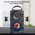 Portable Big Bluetooth Speakers with Light, Wireless with Subwoofer, FM Radio, LED Lights, Booming Bass for Home,
