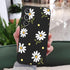 Galaxy S23 FE Case, Chrysanthemum Creative Side Print Design Soft Silicone Rugged Protective Bumper Case (Daisy Black)