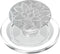 PopSockets MagSafe PopGrip for iPhone, White Grey Lotus Mandala Floral Geometric Sacred Yoga Gift