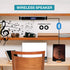 iLive Under The Counter Wireless Stereo Bluetooth Speaker with Digital Alarm Clock, Kitchen Timer, Dual HD Speakers