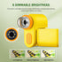 Kids Microscope, 1000X Pocket Handheld with 6 Adjustable LED Lights, 2'' LCD Screen, USB to PC, Yellow