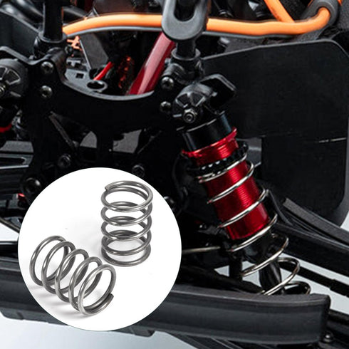 BOXOB 4pcs Remote Control Car Springs, Dark Grey Metal Spring Remote Control Car Replacement Parts Suitable for Arrma