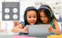 eKids Karmas World Wired Headphones for Kids, Tangle Free Stereo Headphones with Parental Volume Control, 3.5mm Jack