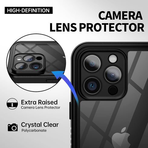 BEASTEK iPhone 14 Pro Max Waterproof Case, FSN Series Underwater Shockproof with Built-in Screen Protector, Red