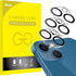 JETech 9H Tempered Glass Camera Lens Protector for iPhone 13 & 13 mini, HD Clear, Anti-Scratch, 3-Pack, Case Friendly.