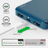 Evopow 2-Pack Slimmer 10000mAh Pack, Portable Charger, Power Bank, Fast Charging Battery USB C in&Out External Portable