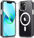 Magnetic Case Compatible with iPhone 13 Mini, Transparent Anti-Scratch Back Shockproof Protective Slim Thin Phone Case