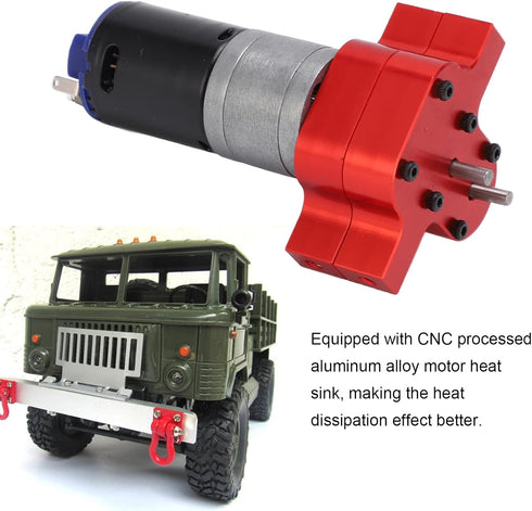 Set, 370 B1 B?1 C14 C?14 1/16 Dilwe RC Motor Gear Box RC Transmission Gear Box with Motor Upgrade Parts for WPL