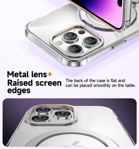 MAGIC JOHN Magnetic Case for iPhone 14 Pro Max, Compatible with Magsafe, Military Grade Shockproof