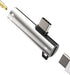 USB-C to 3.5mm Audio Adapter 2 in 1 DAC Charger Dongle Type C Headphone Jack Aux Splitter for Samsung Galaxy/iPhone