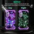 Miqala Case for Galaxy A55 5G/A35 5G, Glow in The Dark Heavy Duty Shockproof Protection - Purple