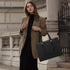 LOVEVOOK Laptop Bag for Women, 15.6 Inch Canvas Laptop Tote Bag, Large Capacity Work Bag with Clutch Purse, Computer