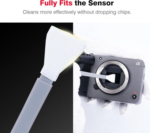 VSGO 6pcs 10ml (VS-S02-6) APS-C Sensor Cleaning Kit, Sensor Swabs & Sensor Cleaner for Nikon Sony Canon DSLR Camera