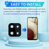 BESJMYT 2 Pack A12 A12 SM-A125U SM-A125U1 for Samsung Galaxy Rear Camera Lens Replacement Adhesive Back Camera Glass