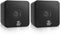 Pyle Home 4” Mini Cube Bookshelf Speakers, 200 Watt Power, 8 Ohm Impedance, 1 Pair, Black - PCB4BK