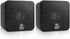 Pyle Home 4” Mini Cube Bookshelf Speakers, 200 Watt Power, 8 Ohm Impedance, 1 Pair, Black - PCB4BK