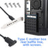 FdcLixuvol 3.1Panel 10gbps (30cm/1ft) USB Type C Male to Female Cable, USB Type C Mount Adapter Cable Panel Mount