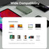 NOBIS Portable Charger 10000mAh Power Bank, 35W Fast Charging with C to C Cable and Digital Display for iPhone, iPad,