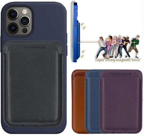 Magnetic Card Wallet Holder for iPhone 14/13/12 Series with MagSafe (Wisteria)