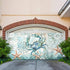 GNAKT AREWG 13x6ft Summer Garage Door Banner Cover Coastal Crabs Starfish Waterweed Garage Door Decoratons Banner