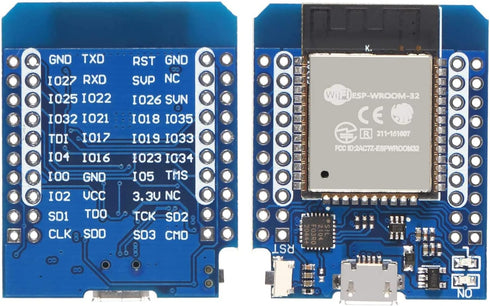 HiLetgo 3pcs ESP32 Mini ESP-WROOM-32 Development Board, WLAN WiFi Bluetooth IoT Development Board