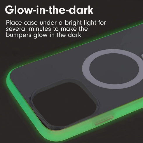 Sonix Glow-in-The-Dark Case for iPhone 14 Plus, 10ft Drop Tested, Compatible with MagSafe, Clear Glow