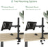 UPGRAVITY 17 inch 14-32 17.6 lbs, Clamp/Grommet 75/100mm Laptop Desk Mount, Single Laptop Stand Arm with Vented Tray