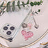 Aesthetic Y2K Pink Phone Charm, Cute Strawberry Star Heart Cell Phone Straps for Women Phone Bag Decor