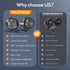 360 3-Speed Trustnice USB Car Fan for Backseat for Kids, Dual Head Car Seat Fan Independently Controlled Rotatable