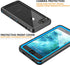 iPhone SE 2022/SE 2020/7/8 Case Waterproof Shockproof, Full Body Protective Case with Screen Protector (Blue/Clear)