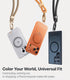 2 TORRAS Phone Lanyard Crossbody with Phone Tabs, Adjustable Anti Theft Phone Strap for All Phones, Premium Metal