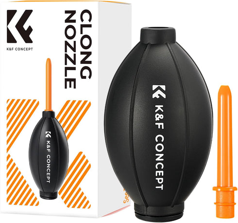 K&F Concept Lens Air Blower, Rubber Bulb Dust Blower Cleaner with Long Nozzle for Cell Phone, Tablet, Camera