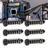 100pcs Heatsink Mount Clip, 18.6mm Heat Sink Cooler Mounting Clip Plastic Fastener Set Kit