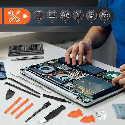 20 PC Mini Pry Bar Set Repair Kit for iPhone/iPad, Laptop, PS5, Switch, Xbox, Phone Screen, Mac, Tablet, Computer -