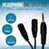 Headphone Splitter 3.5mm Aux, 2 Female to 1 Male Audio Y Splitter Stereo Dual Headphone Adapter for Laptops, PC