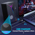 AYJBKL 3.5mm Computer Speakers for Desktop PC, USB-Powered Gaming Speakers for Laptop Multi Colorful LED Backlight