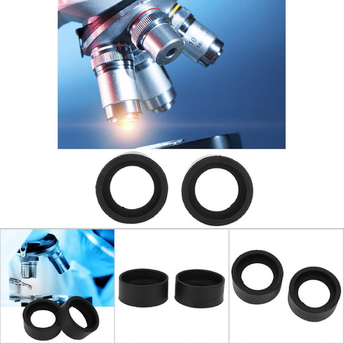 Eyepiece Cover 2Pcs for 32-36mm Stereo Microscope, Professional Rubber Guard Eyeshields with 36mm Diameter