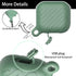 Waterproof Case for Airpods 3, Soft Silicone Protective Unibody Design, Wireless Charging with Keychain (Green&Night
