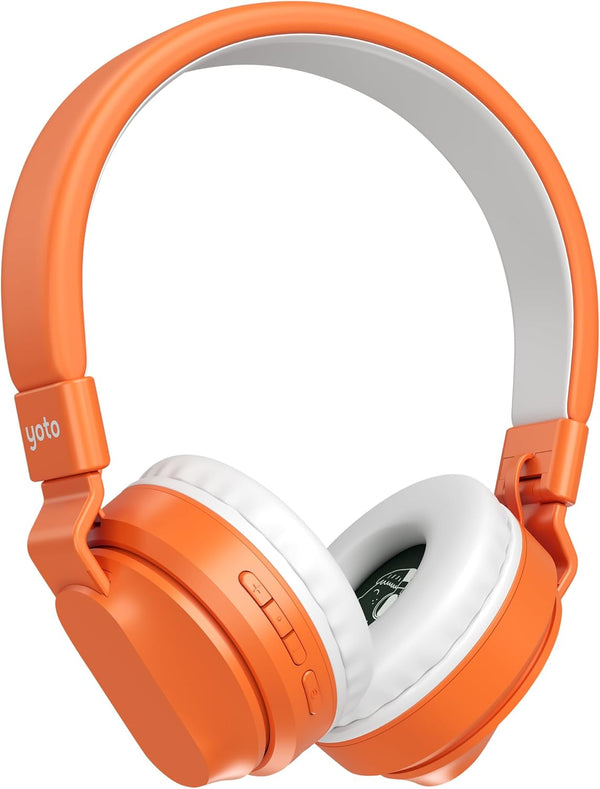 Yoto Wireless Headphones, Kids Accessories, Lightweight Comfortable Adjustable & Foldable Over-Ear Bluetooth Headphones