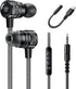 Gaming Earbuds Wired, USB C & 3.5mm Dual Plug Headphones with Mic, Stereo Bass Noise Isolating for PC/PS4/PS5/Xbox