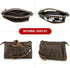 Portable Compact Travel Tech Kit, Electronic Organizer Zipper Bag, Handmade Top Grain Leather Pouch Fits Phone, USB