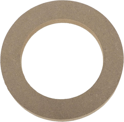 uxcell 8 Pcs Universal 4 Inch Speaker Subwoofer Mounting Spacer Rings, Solid Wood Beige