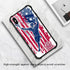 Compatible with iPhone XR Case Lacrosse American Flag Graphic for Girls,Picture Pattern Design Shockproof Anti-Scratch Hard PC Back Case for iPhone XR