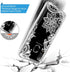 for Galaxy A20 Case - Shockproof Clear Floral Soft TPU Slim Phone Cover for Samsung Galaxy A20, White Mandala