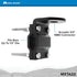 Midland MXTA23 Micromobile Roll Bar/Mirror Mounting Bracket Universal Antenna Mount with NMO Connector - Secure Antenna