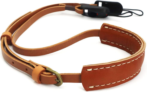 SNLxStudioz Genuine Leather Camera Neck Strap with Quick Release - Thin Shoulder Strap