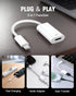 GetsISKON 17/16/15 6/5/4, USB C to Lightning Headphone Audio Adapter, Type C Male to Female Lightning Earphone