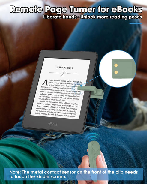 Inncarvs Remote Page Turner for Kindle Paperwhite eReaders, Kindle Accessories, Page Turner Clicker for ipad Tablets
